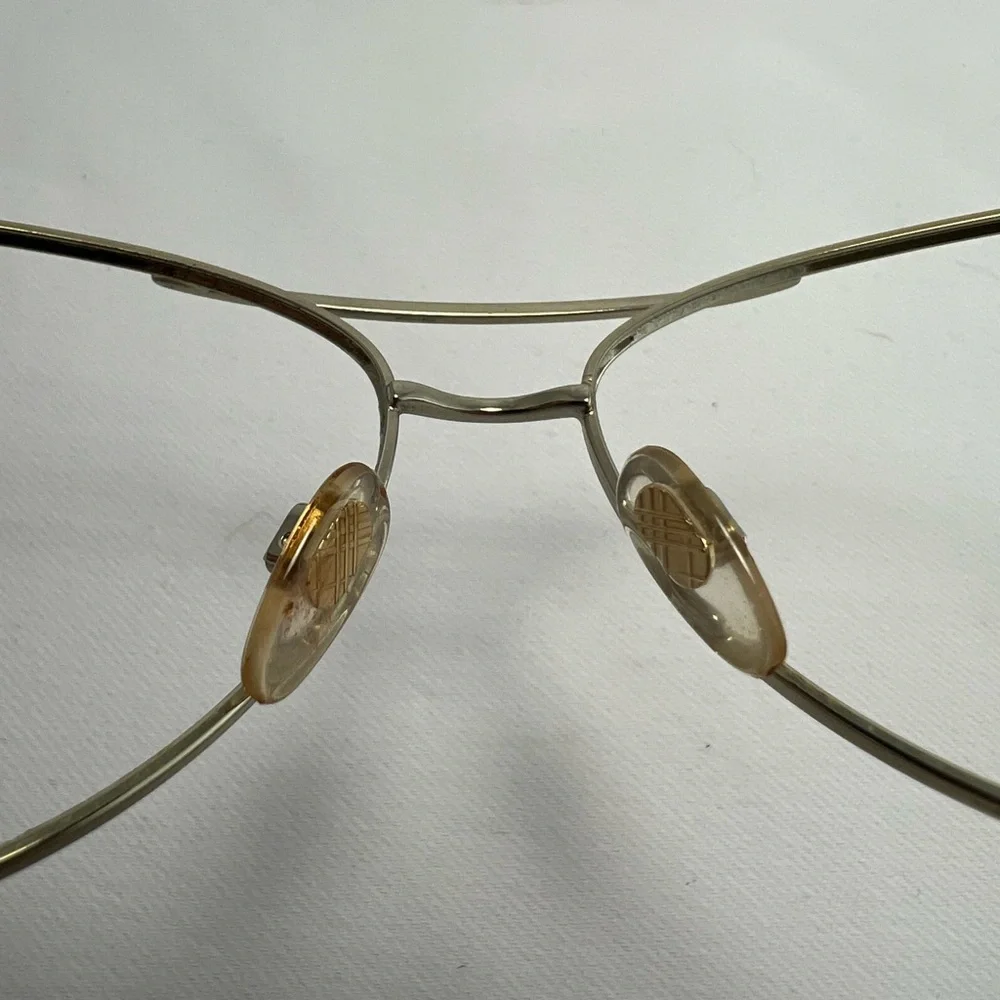 Burberry Chrome Metal Aviator Eyeglasses - Frames Only - Picture 10 of 10